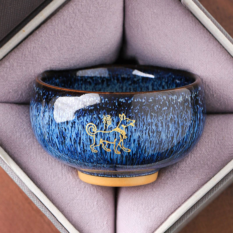 Tazza da tè in ceramica con Buddha Stones, zodiaco cinese, anno del cavallo, tazza da tè Kung Fu, 135 ml - Image 11