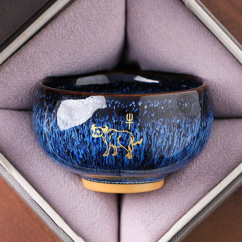 Tazza da tè in ceramica con Buddha Stones, zodiaco cinese, anno del cavallo, tazza da tè Kung Fu, 135 ml - Image 3