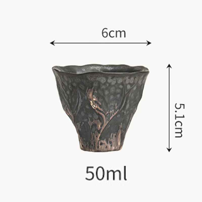 Tazza da tè in ceramica Zen a forma di fiore di loto Buddha Stones Kung Fu Tea Cup 50ml - Image 13