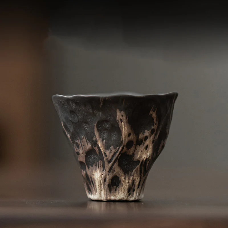 Tazza da tè in ceramica Zen a forma di fiore di loto Buddha Stones Kung Fu Tea Cup 50ml - Image 2