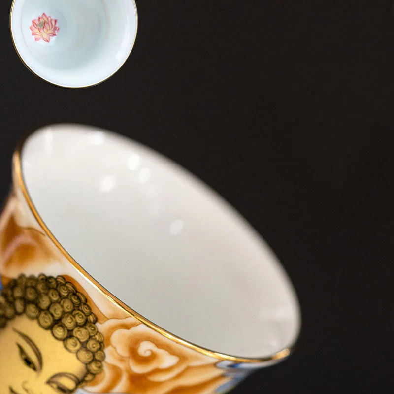 Tazza da tè Kung Fu Buddha Stones Dunhuang Color Flying Apsaras - Image 8