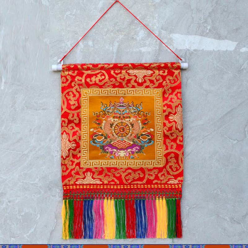 Vajra Simboli di buon auspicio Potere spirituale Arte murale - Image 5
