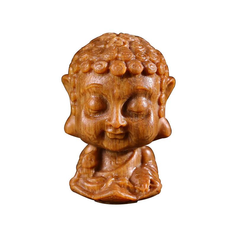 Zodiaco cinese Natale Buddha Sandalo verde Loto Inciso Decorazione positiva per la casa - Image 11